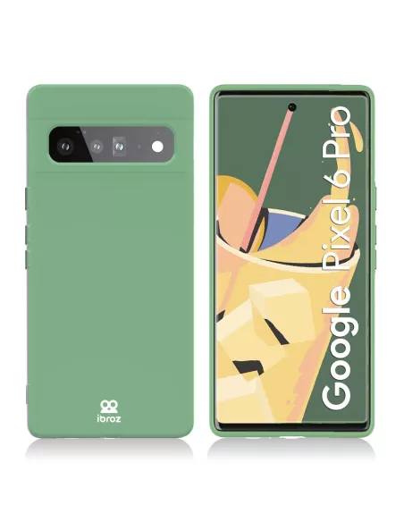 Google Pixel 6 Pro Coque Liquid Silicone - Vert Olive | Ibroz