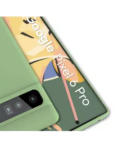 Google Pixel 6 Pro Coque Liquid Silicone - Vert Olive | Ibroz 2