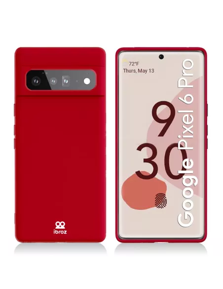 Google Pixel 6 Pro Liquid Silicone Case - Red | Ibroz