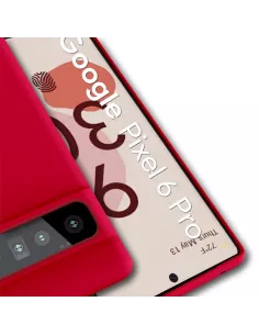 Google Pixel 6 Pro Coque Liquid Silicone - Rouge | Ibroz 2