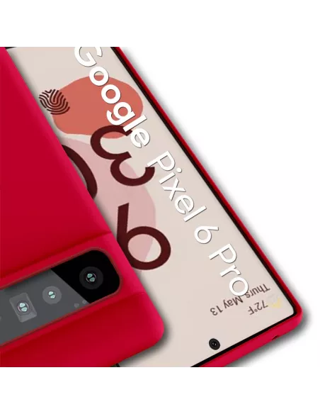 Google Pixel 6 Pro Liquid Silicone Case - Red | Ibroz