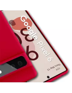 Google Pixel 6 Coque Liquid Silicone - Rouge | Ibroz 2