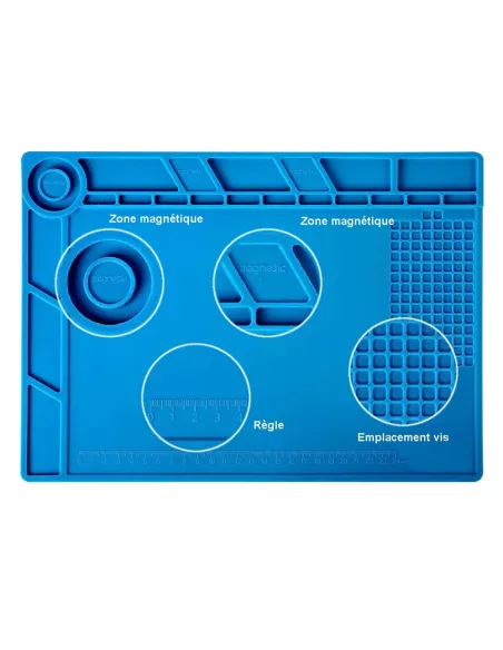 Tapis de réparation antistatique et magnétique 25 x 35 cm | Ibroz