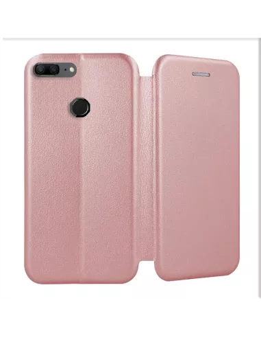 Honor 9 Lite Leather folio case CLAM - Rose Gold | Ibroz