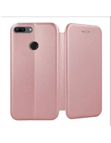 Honor 9 Lite Leather folio case CLAM - Rose Gold | Ibroz