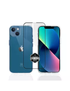 iPhone 13 Mini Coque Bayer Antichoc Ultra Transparente + Verre Trem...