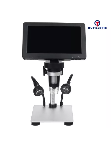 Microscope USB Numérique 1200X - 12 MPx - Vidéo 1080 FHD, lampes LE...
