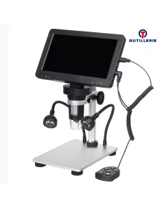 Microscope USB Numérique 1200X - 12 MPx - Vidéo 1080 FHD, lampes LE... 2