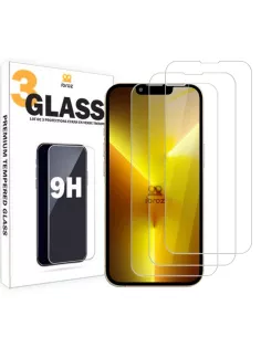 ibroz-Lot of 3 tempered glass screen protectors for iPhone 13 Pro Max - 9H