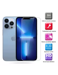 Set of 3 tempered glass screen protectors for iPhone 13 / 13 Pro ... 2