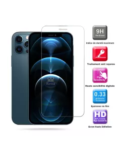 Set of 3 tempered glass screen protectors for iPhone 12 / 12 Pro ... 2