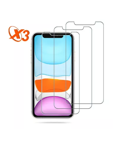 Lot de 3 Protections écran pour iPhone 11 en verre trempé - 9H | Ibroz