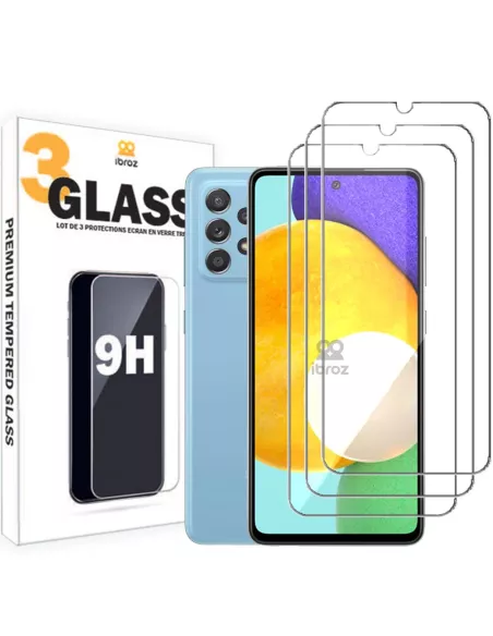Set of 3 tempered glass screen protectors for Samsung Galaxy A52 ...