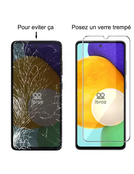 Set of 3 tempered glass screen protectors for Samsung Galaxy A52 ...