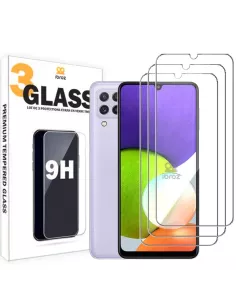 Lot de 3 Protections écran pour Samsung Galaxy A22 (4G) en verre tr...