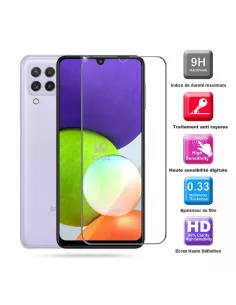 Lot de 3 Protections écran pour Samsung Galaxy A22 (4G) en verre tr... 2