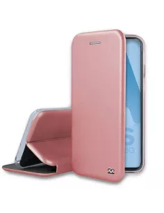 Samsung A52/A52s - Etui Cuir Folio Clam + Verre Trempé 9H - Rose Go...