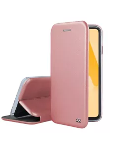 Samsung A22 4G - Etui Cuir Folio Clam + Verre Trempé 9H - Rose Gold...
