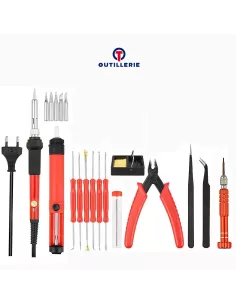 60W Soldering Kit - 20 pcs - for Repairing Drones... 2