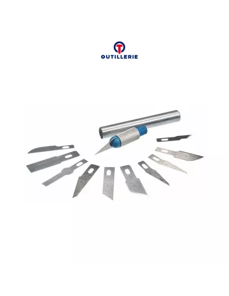 Pack 16 pcs cutter multi-lames -13 lames + 3 manches | Ibroz