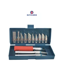Pack 16 pcs cutter multi-lames -13 lames + 3 manches | Ibroz