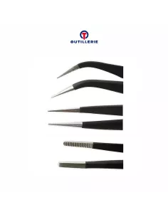 Pack of 3 Precision Tweezers Antistatic repair Sm... 2