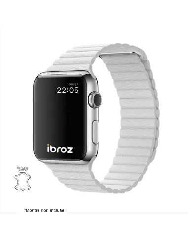 Genuine Leather Strap Apple Watch 7, 6, SE, 5, 4, 3 - White Don't...