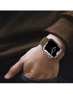 Genuine Leather Strap Apple Watch 7, 6, SE, 5, 4, 3 - Havana |... 2