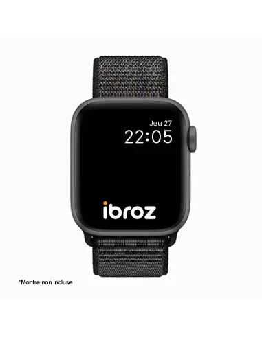 Nylon Loop Sport Wristband for Apple Watch 8, 7, 6, SE, 5, 4, 3 - N...
