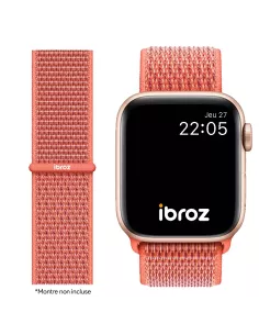 Bracelet Nylon Loop Sport pour Apple Watch 7, 6, SE, 5, 4, 3 - Nect...