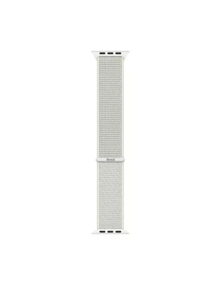 Nylon Loop Sport Wristband for Apple Watch 7, 6, SE, 5, 4, 3 - White...