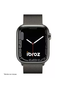 Apple Watch Band 7, 6, SE, 5, 4, 3 - Stainless steel Milanese mesh - G... 2