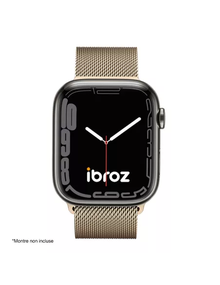 Bracelet Apple Watch 8, 7, 6, SE, 5, 4, 3 - Maille milanaise acier ...
