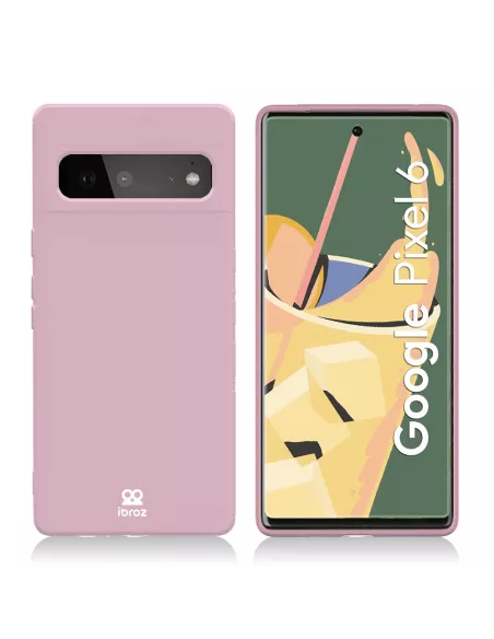 Google Pixel 6 Coque Liquid Silicone - Rose | Ibroz