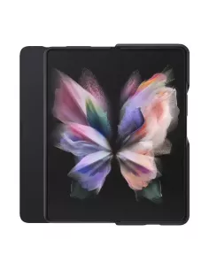 Samsung Galaxy Z Fold 3 (5G) - Etui Flip Cuir Véritable - Noir | Ibroz 2