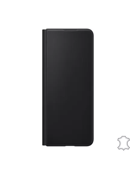 Samsung Galaxy Z Fold 3 (5G) - Flip Case Genuine Leather - Black | Ibroz