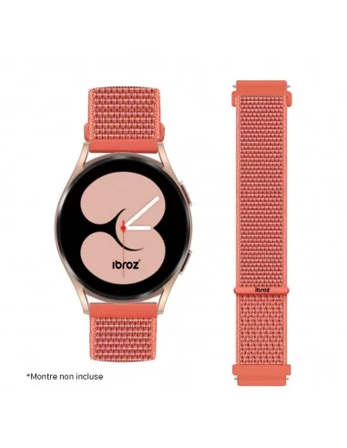 Bracelet Nylon Loop Sport pour Samsung Watch, Huawei Watch, Garmin Watch - Nectarine