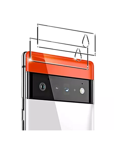 Lot de 2 Protections objectif caméra pour Google Pixel 6 Pro en ver...