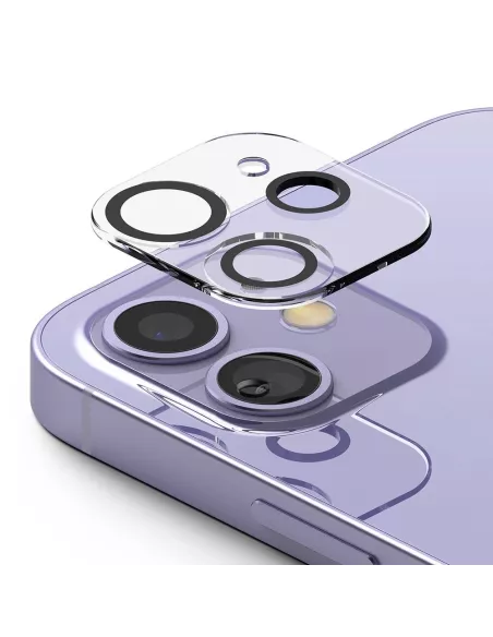 Lot de 2 Protections objectif caméra pour iPhone 12 Mini en verre t...