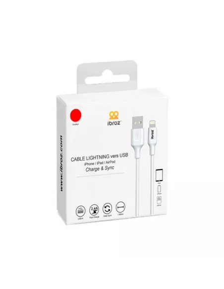 iPhone, iPad, AirPod cable - Lightning to USB type A - Charge and ...