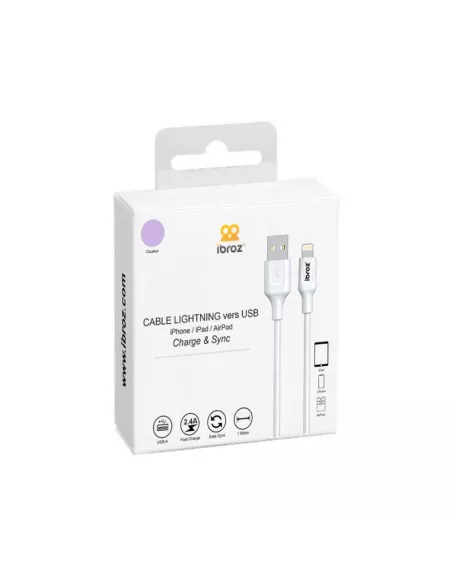 iPhone, iPad, AirPod cable - Lightning to USB type A - Charge and ...
