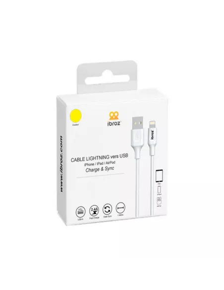 iPhone, iPad, AirPod cable - Lightning to USB type A - Charge and ...