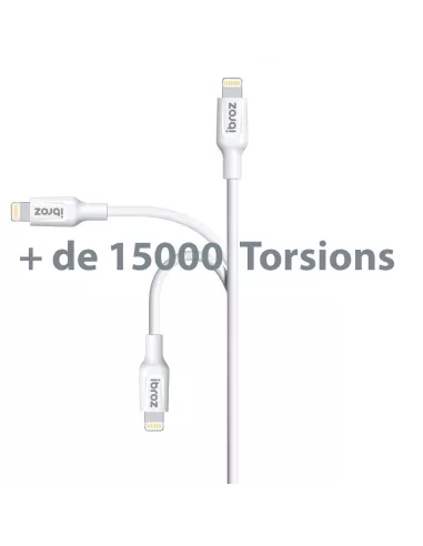 Câble iPhone, iPad, AirPod - Lightning vers USB type A - Charge et ...