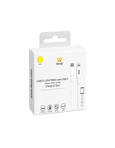 Câble iPhone, iPad, AirPod - Lightning vers USB-C (30W-3A) - Fast C...
