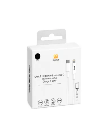 Câble iPhone, iPad, AirPod - Lightning vers USB-C (30W-3A) - Fast C...