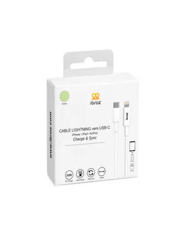 Câble iPhone, iPad, AirPod - Lightning vers USB-C (30W-3A) - Fast C...