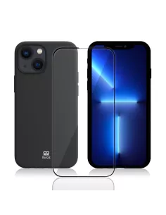 Apple iPhone 13 (6.1") Coque Liquid Silicone + Verre Trempé 9H (5D)...