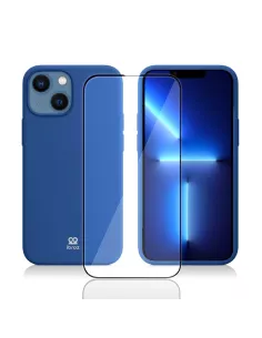 Apple iPhone 13 (6.1") Coque Liquid Silicone + Verre Trempé 9H (5D)...