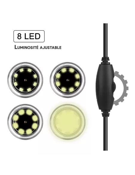 Microscope Digital Connecté - 1000x pour réparation électronique sm...