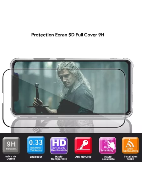 Samsung Galaxy A52-A52s Pack Coque antichocs + Protection écran 9H ...